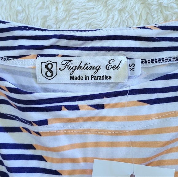 Fighting🤼‍♀️ Eel Top Ayako in Navy Stripe Modal - NWT - Picture 4 of 12